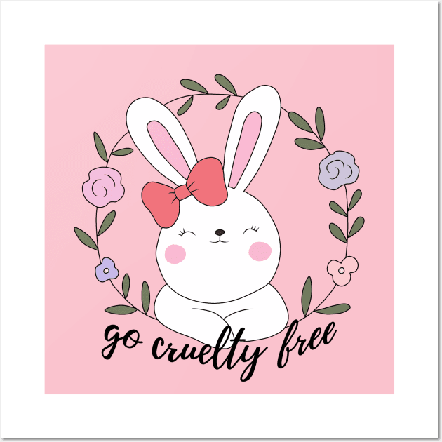 Easter - Go Cruelty Free Wall Art by valentinahramov